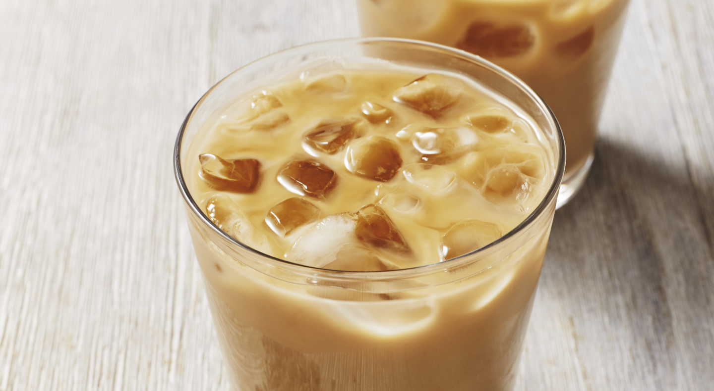 Iced coffee with cream Iced coffee with cream